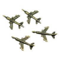 Zinc Alloy Pendler, Airplane, forgyldt, mode smykker, flere farver til valg, nikkel, bly & cadmium fri, 23x15mm, Solgt af PC