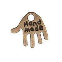 Zinklegering hand hangers, Zinc Alloy, plated, mode sieraden, meer kleuren voor de keuze, nikkel, lood en cadmium vrij, 13x13mm, Verkocht door PC