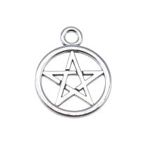 Sinc Alloy Pendants, Star, plátáilte, jewelry faisin, dathanna níos mó le haghaidh rogha, nicil, luaidhe & caidmiam saor in aisce, 26x21mm, Díolta De réir PC