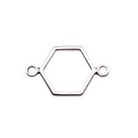 Соединительные звенья из цинкового сплава, цинковый сплав, Шестиугольник, Другое покрытие, DIY, Много цветов для выбора, не содержит никель, свинец, 19x13mm, продается PC