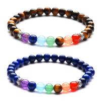 Gemstone Bracciali, pietra preziosa, Cerchio, gioielli di moda & materiali diversi per la scelta & unisex, 6mm, Lunghezza Appross. 7 pollice, Venduto da PC