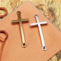 Cross Zink legering Stik, Zinc Alloy, Kryds, forgyldt, du kan DIY, flere farver til valg, nikkel, bly & cadmium fri, 22x52mm, Solgt af PC