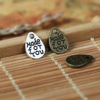 Zinc Alloy Extender Chain Drop Teardrop plated DIY & with letter pattern nickel lead & cadmium free Sold By PC