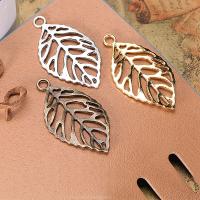 Zinklegering Leaf Hangers, Zinc Alloy, Blad, plated, DIY & hol, meer kleuren voor de keuze, nikkel, lood en cadmium vrij, 26x48mm, Verkocht door PC