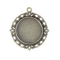 Zinc Alloy Pendant Cabochon Setting plated DIY nickel lead & cadmium free 25mm Sold By PC