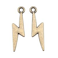 Zinklegering Hangers, Zinc Alloy, Lightning Symbol, plated, meer kleuren voor de keuze, 7x27mm, Verkocht door PC