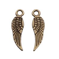 Wing Shaped Zinc Alloy Privjesci, Cink Alloy, pozlaćen, više boja za izbor, 19mm, Prodano By PC