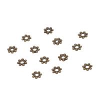 Brass Spacer perle, Mesing, Cvijet, možete DIY, više boja za izbor, 4mm, 10000računala/Torba, Prodano By Torba