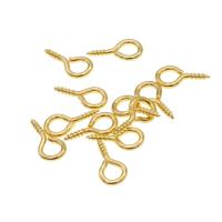 Brass Hooks Eye Screws Nail Sold By Bag