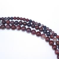 Koffie Stone Kraal, Ronde, DIY & verschillende grootte voor keus, rood, Per verkocht Ca 15.75 inch Strand