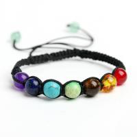 Gemstone Bracciali, Pietra naturale, Cerchio, Vintage & unisex, multi-colore, 8mm, Lunghezza Appross. 8.07 pollice, Venduto da PC