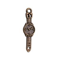 Zinklegering Hangers, Zinc Alloy, Horloge, plated, mode sieraden, meer kleuren voor de keuze, nikkel, lood en cadmium vrij, 24x7mm, Verkocht door PC