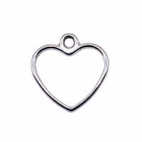 Zinc Alloy Heart Pendler, forgyldt, mode smykker, flere farver til valg, nikkel, bly & cadmium fri, 14x13mm, Solgt af PC