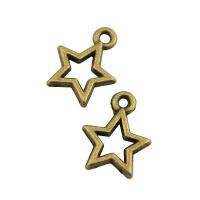 Zink Alloy Star Pendant, plated, mode smycken, fler färger för val, nickel, bly och kadmium gratis, 12mm, Säljs av PC