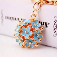 Zinc Alloy Key Clasp with Czech Rhinestone high quality plated fashion jewelry & Unisex & enamel Sold By PC