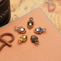 Zinc Alloy Fruit Shape Pendants Pinecone plated DIY nickel lead & cadmium free Sold By PC