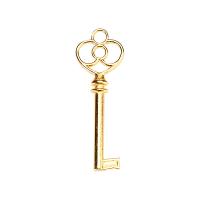 Zinc Alloy Key Pendants plated DIY & hollow nickel lead & cadmium free Sold By PC