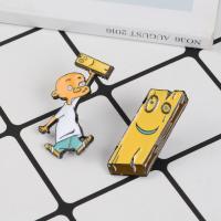 Zinc Alloy Brože, Zinek, Karikatura, vypalovací lak, unisex & různé styly pro výběr & smalt, smíšené barvy, Prodáno By PC