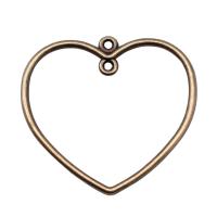 Zinc Alloy vedhæng komponent, Heart, forgyldt, 1/1 løkke & hule, flere farver til valg, nikkel, bly & cadmium fri, 32x35mm, Solgt af PC