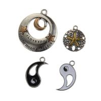 Zinc Alloy Pendler, forgyldt, Unisex & forskellige stilarter for valg & emalje, flere farver til valg, nikkel, bly & cadmium fri, Solgt af PC