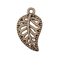 Zinklegering Leaf Hangers, Zinc Alloy, Blad, plated, mode sieraden, meer kleuren voor de keuze, nikkel, lood en cadmium vrij, 18x10mm, Verkocht door PC