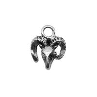 Zink Alloy Animal Hängen, Får, silver pläterad, mode smycken, silver, nickel, bly och kadmium gratis, 11x14mm, Säljs av PC