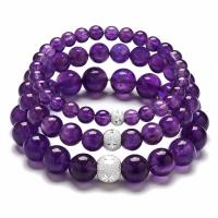 Amethyst Bracelet Round Unisex Sold By PC