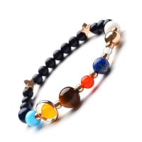 Gemstone Bracciali, pietra preziosa, Cerchio, materiali diversi per la scelta & unisex, 4mm, 6mm, 8mm, 10mm, Lunghezza Appross. 7.3 pollice, Venduto da PC