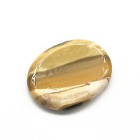 Yolk Stone poleret, blandede farver, 45x35x8mm, Solgt af PC