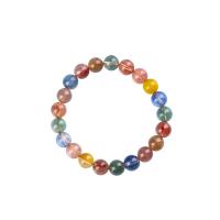 quartzo rutilado pulseira, unissex, cores misturadas, comprimento Aprox 19 cm, vendido por PC