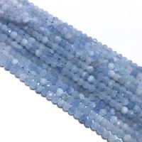 Aquamarin Perle, DIY & facettierte, blau, 3x4mm, verkauft per ca. 39 cm Strang