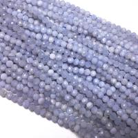 Naturlig lilla Agate perler, Purple Agate, du kan DIY & facetteret, lilla, Solgt Per Ca. 39 cm Strand