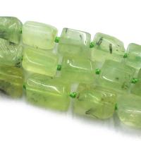 Prehnite Bead, Cearnóg, DIY, glas, Díolta Per Thart 39 cm Snáithe