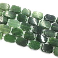 Jasper Stone Perla, možete DIY, zelen, 10x14mm, Prodano Per 39 cm Strand