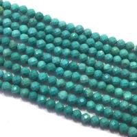 Χάντρες Turquoise, τυρκουάζ, γυαλισμένο, DIY & πολύπλευρη, μπλε, Sold Per Περίπου 39 cm Strand