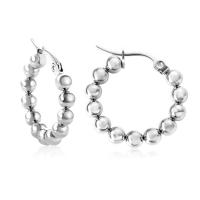 Mens acier inoxydable Hoop boucles d'oreilles, Acier inoxydable 304, styles différents pour le choix & pour femme, protéger l'environnement, sans nickel, plomb et cadmium, Vendu par PC