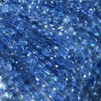 cianite perla, Cerchio piatto, DIY & sfaccettati, blu, 6mm, Venduto per 14.96 pollice filo