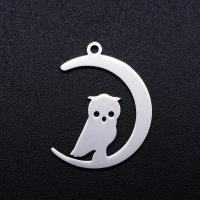 Stainless Steel Animal Pendants 201 Stainless Steel Owl Vacuum Ion Plating fashion jewelry & polished & DIY Sold By Bag