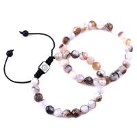 Bráisléid gemstone, unisex & stíleanna éagsúla do rogha & ilghnéitheach, 8mm, Fad Thart 6.7-9.8 Inse, Díolta De réir PC