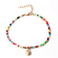 Resin anklet, med Zinc Alloy, Butterfly, forgyldt, for kvinde, flere farver til valg, Længde Ca. 7.87 inch, Solgt af PC