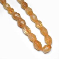 Φυσικές χάντρες Σιτρίν, Citrine, γυαλισμένο, DIY & πολύπλευρη, κίτρινος, 9x13mm, Sold Per Περίπου 39 cm Strand