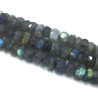 Perles en labradorite, abaque, DIY & facettes, gris, Vendu par Environ 39 cm brin