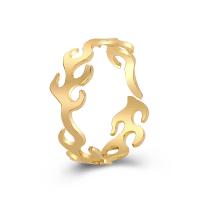 aleación de zinc Anillo de dedo Cuff, chapado, Joyería & para mujer, dorado, 20mm, Vendido por UD