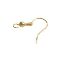 Blås Hook Earwire, Mässing, plated, fler färger för val, 18.50x18.50mm, Säljs av PC