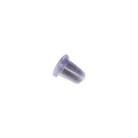 Silicone Ear Nut Component, epoxy sticker, hvid, 6x4.50mm, 9000pc'er/Bag, Solgt af Bag