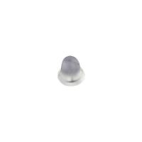 Plastic Ear Nut Component, hvid, 3.50x4mm, 10000pc'er/Bag, Solgt af Bag