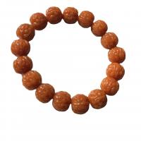 Bodhi Wurzel Armband, unisex, rote Orange, 13mm, Länge ca. 19 cm, verkauft von PC