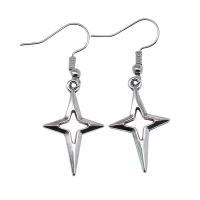 Boucles d'oreilles en alliage de zinc, Placage, pour femme, argent, 10-40mm, Vendu par paire