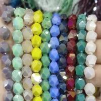 Grânulos de cristal, DIY & porcelana de imitação & facetada, mais cores para a escolha, 8x9.50mm, 60PCs/Strand, vendido para Aprox 38 cm Strand