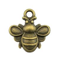 Zinc Alloy Pendler, Bee, forgyldt, flere farver til valg, 20x21mm, Solgt af PC